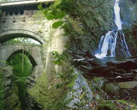 Devil's Bridge and Mynach waterfalls