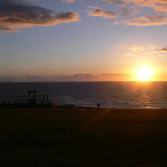 Sunset over Morfa