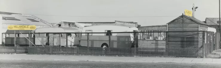 1956 Hillandale Caravans Ltd Sales Yard