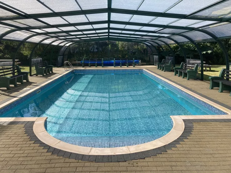 Morfa Bychan Holiday Park new pool enclosure